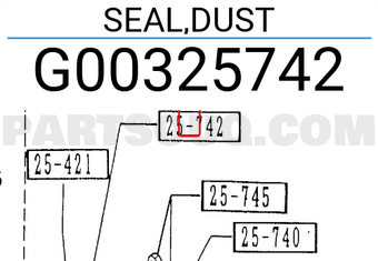 Mazda G00325742 SEAL,DUST