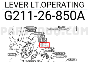 Mazda G21126850A LEVER LT,OPERATING