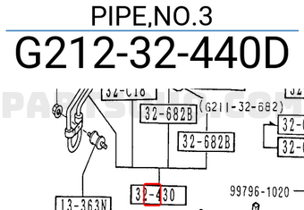 Mazda G21232440D PIPE,NO.3