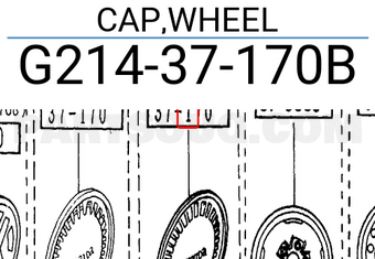 Mazda G21437170B CAP,WHEEL
