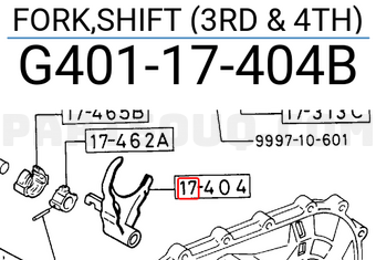 Mazda G40117404B FORK,SHIFT (3RD & 4TH)