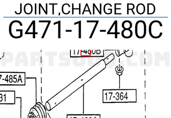 Mazda G47117480C JOINT,CHANGE ROD