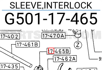 Mazda G50117465 SLEEVE,INTERLOCK