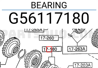Mazda G56117180 BEARING