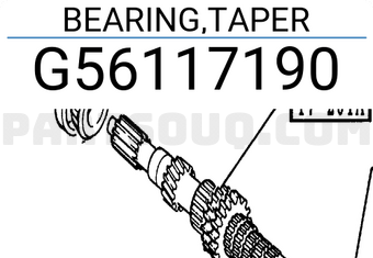 Mazda G56117190 BEARING,TAPER