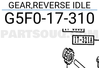 Mazda G5F017310 GEAR,REVERSE IDLE
