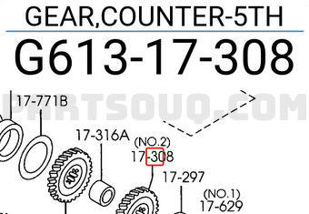 Mazda G61317308 GEAR,COUNTER-5TH