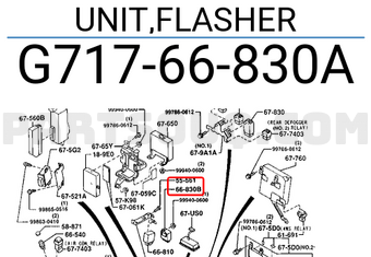 Mazda G71766830A UNIT,FLASHER