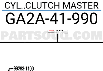 Mazda GA2A41990 CYL.,CLUTCH MASTER