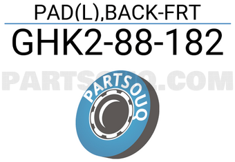 Mazda GHK288182 PAD(L),BACK-FRT