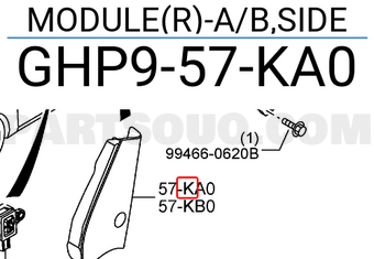 Mazda GHP957KA0 MODULE(R)-A/B,SIDE