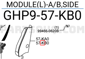 Mazda GHP957KB0 MODULE(L)-A/B,SIDE