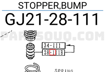 Mazda GJ2128111 STOPPER,BUMP