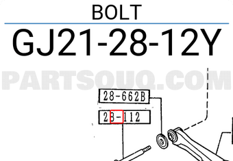 Mazda GJ212812Y BOLT