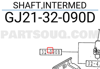 Mazda GJ2132090D SHAFT,INTERMED