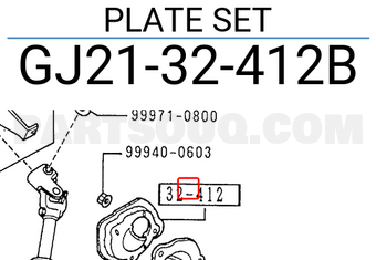 Mazda GJ2132412B PLATE SET