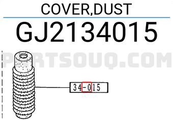 Mazda GJ2134015 COVER,DUST