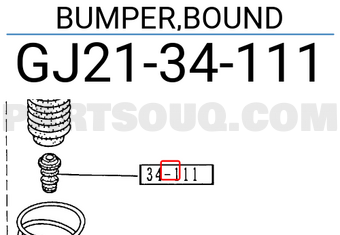 Mazda GJ2134111 BUMPER,BOUND