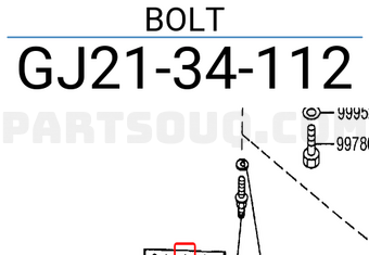Mazda GJ2134112 BOLT