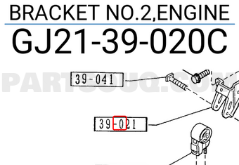 Mazda GJ2139020C BRACKET NO.2,ENGINE