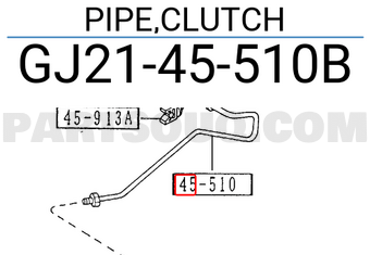 Mazda GJ2145510B PIPE,CLUTCH