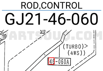 Mazda GJ2146060 ROD,CONTROL