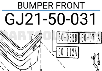 Mazda GJ2150031 BUMPER FRONT