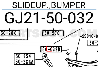 Mazda GJ2150032 SLIDEUP.,BUMPER