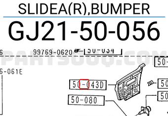 Mazda GJ2150056 SLIDEA(R),BUMPER