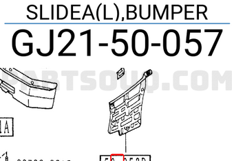Mazda GJ2150057 SLIDEA(L),BUMPER