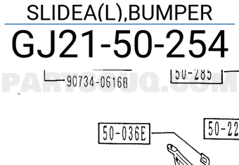 Mazda GJ2150254 SLIDEA(L),BUMPER