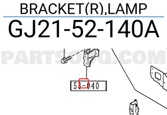 Mazda GJ2152140A BRACKET(R),LAMP