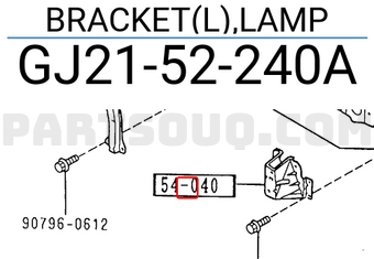 Mazda GJ2152240A BRACKET(L),LAMP