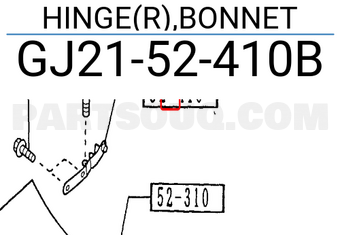 Mazda GJ2152410B HINGE(R),BONNET