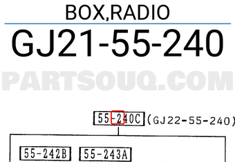 Mazda GJ2155240 BOX,RADIO