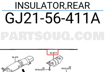 Mazda GJ2156411A INSULATOR,REAR