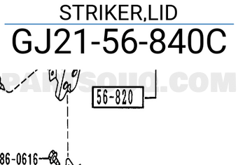 Mazda GJ2156840C STRIKER,LID