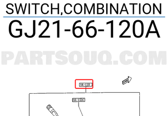 Mazda GJ2166120A SWITCH,COMBINATION
