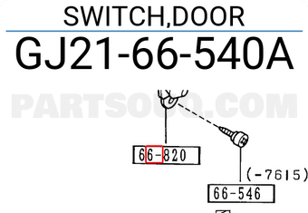Mazda GJ2166540A SWITCH,DOOR