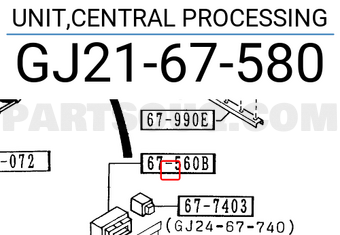 Mazda GJ2167580 UNIT,CENTRAL PROCESSING