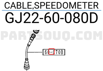 Mazda GJ2260080D CABLE,SPEEDOMETER