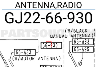 Mazda GJ2266930 ANTENNA,RADIO