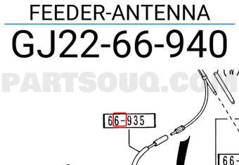Mazda GJ2266940 FEEDER-ANTENNA