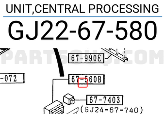 Mazda GJ2267580 UNIT,CENTRAL PROCESSING