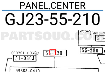Mazda GJ2355210 PANEL,CENTER