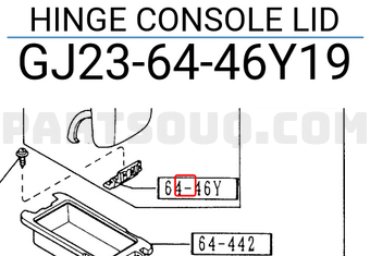 Mazda GJ236446Y19 HINGE CONSOLE LID