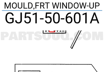 Mazda GJ5150601A MOULD,FRT WINDOW-UP