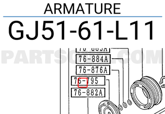 Mazda GJ5161L11 ARMATURE