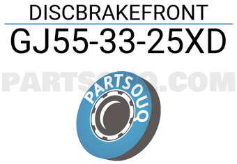 Mazda GJ553325XD DISCBRAKEFRONT