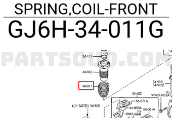 Mazda GJ6H34011G SCHRAUBENFEDER VORN